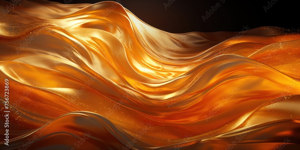 Poster abstract gold and white background generative ai