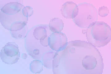 Modern realistic water bubbles, great design for any purposes. - 756724875