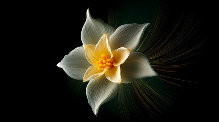 Obraz premium Golden flowers background illustration elegant and beautiful