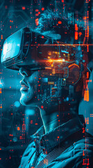 Cybernetics blending with virtualization to augment human capabilities