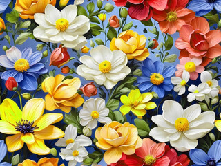 Fototapeta na wymiar Elegant beautiful flowers texture for delicate art