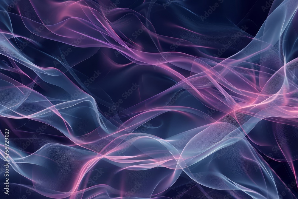 Aufkleber panoramic banner featuring abstract organic lines creating a dynamic and fluid visual experience per