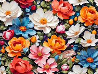 Fototapeta na wymiar Elegant beautiful flowers texture for delicate art