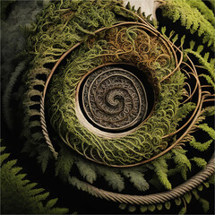 Fibonacci fern.