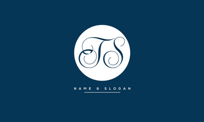 TS, ST, T, S, Abstract Letters Logo Monogram
