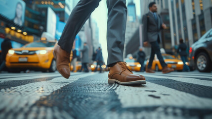 The Pace of City Life: Professionals During Rush Hour
