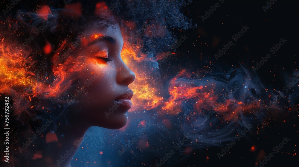 Poster digital art creation tool, blending ai and user input for unique artistic expressions.