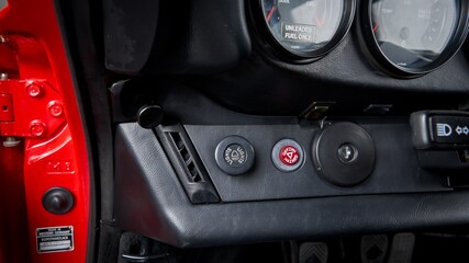 Key ignition in a car