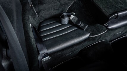 Rear seats of a car