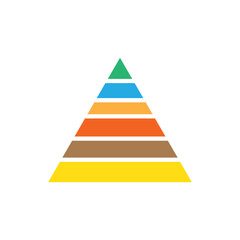 business bar chart in coordinate system vector cartoon illustration isolated on white background