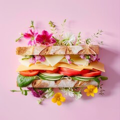 sandwich background.