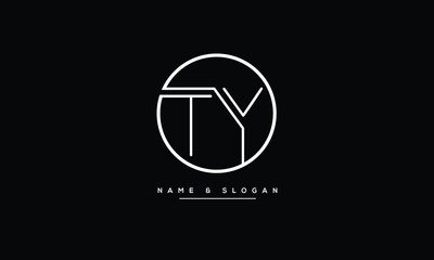 TY, YT, T, Y, Abstract Letters Logo monogram