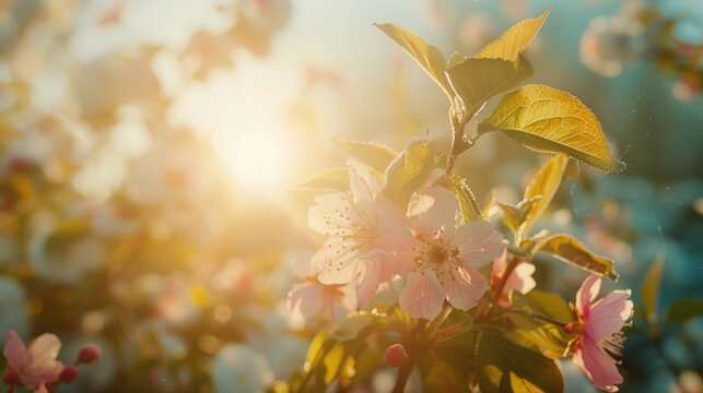 Close-up of a tree with flowers, perfect for nature backgrounds
