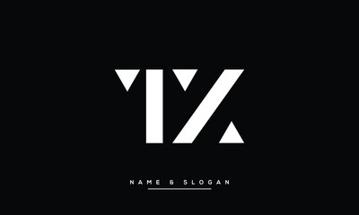 TZ, ZT, T, Z, Abstract Letters Logo monogram