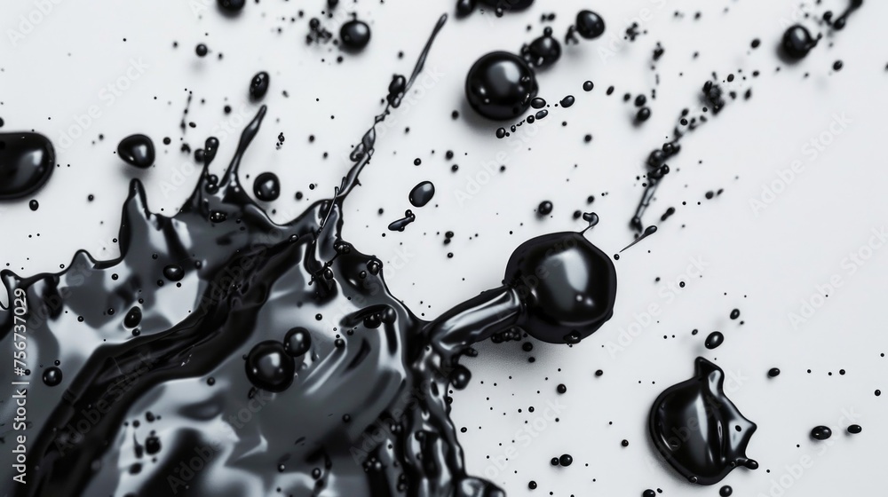 Poster close-up photo of water droplets in monochrome, suitable for various design projects
