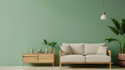 Modern living room with stylish decor
