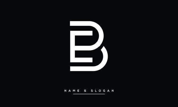 EB, BE, E, B, Abstract Letters Logo monogram