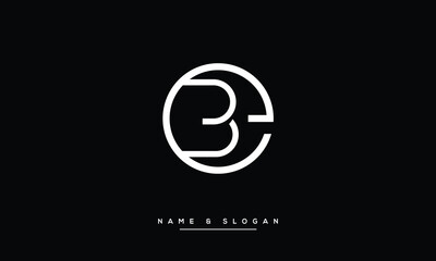 EB, BE, E, B, Abstract Letters Logo monogram