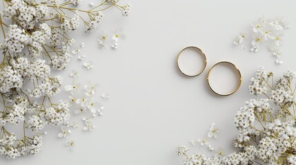 wedding rings background.
