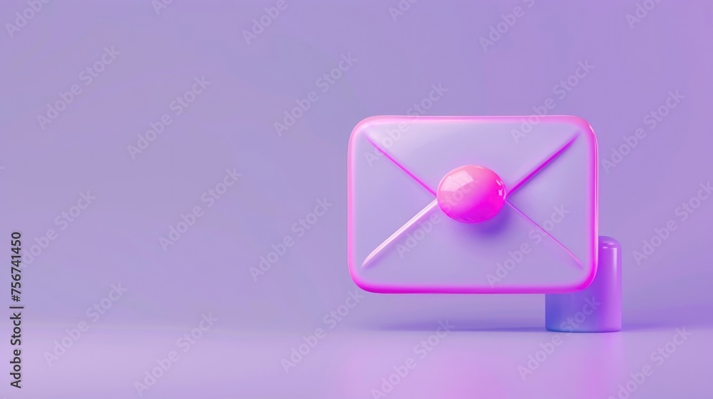 Poster A simple pink square with a button, perfect for web design projects