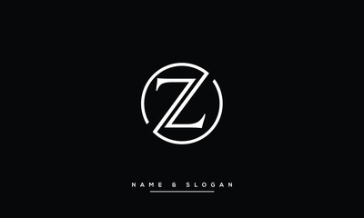 Z, ZZ, Abstract letters Logo monogram