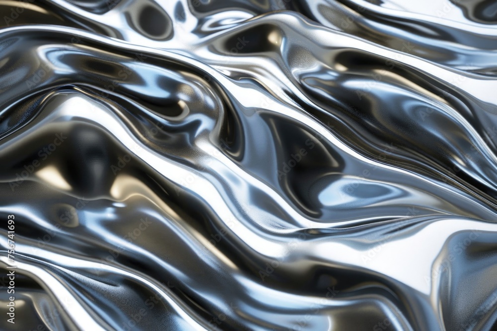 Poster A detailed view of a reflective surface. Suitable for various design projects