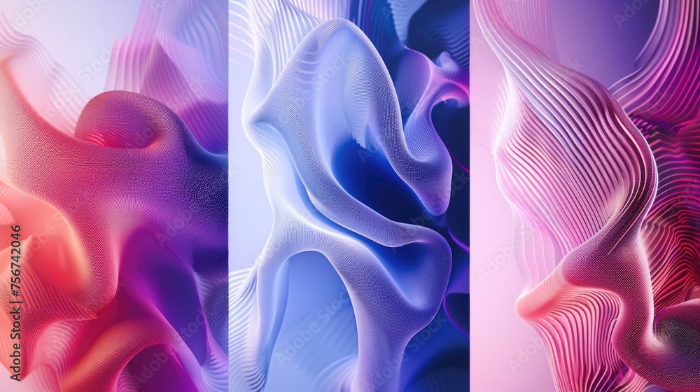 Aufkleber A series of three different colored images. Suitable for various design projects