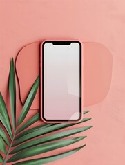 Realistic smartphone mockup. Device UI/UX mockup for presentation template. . Cellphone frame with blank display isolated templates
