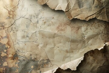 An aged wall showing signs of deterioration with peeling paint.