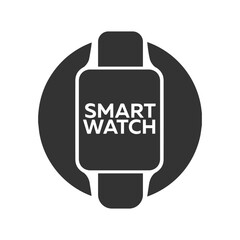 New model Apple and smart hand  Watch, Realistic logo, design Set of simple smart watch flat icons with shadows on white background vector illustration.