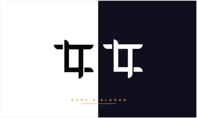 Alphabets LT, TL,  Initials Letters Logo Monogram