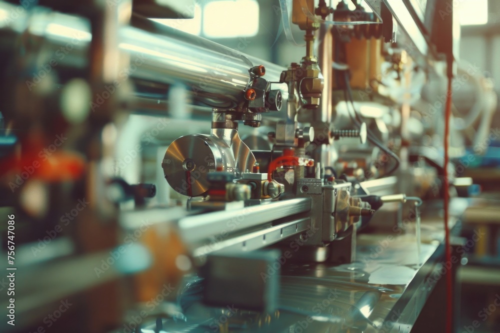 Aufkleber a machine placed on a table. suitable for industrial and technology concepts