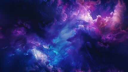 Fototapeta na wymiar Colorful Nebula: A Vivid Night Sky Tile Generative AI