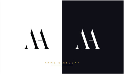 MH, HM, M, H, Abstract Letters Logo monogram