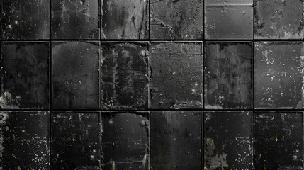 A black and white photo of a textured brick wall. Suitable for backgrounds or architectural concepts