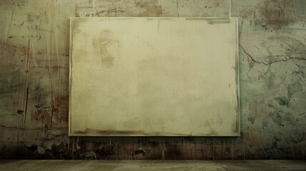 Large Grungy Canvas Texture on a Blank Wall Generative AI