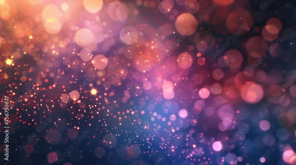 Poster A close up of a blurry background with lights. Perfect for adding a dreamy atmosphere to designs