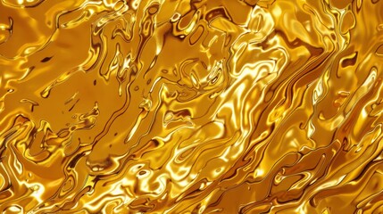 Golden Liquid Molten Tile Close-up Generative AI