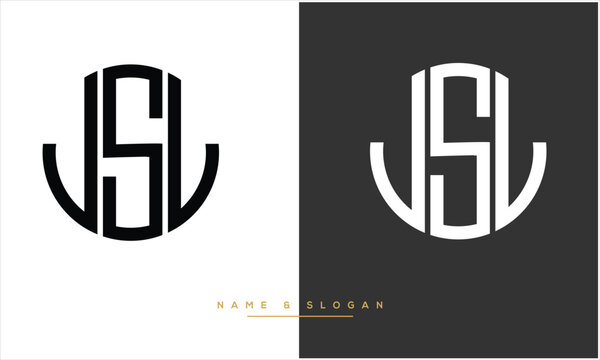 JSL, Abstract Letters Logo Monogram