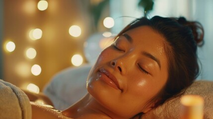 Professional facial massage treatment, perfect for spa and wellness concepts