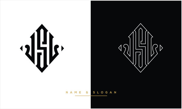 JSL, Abstract Letters Logo Monogram