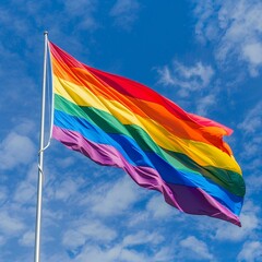 Discuss the symbolism and significance of the rainbow flag in the LGBTQ+ movement.