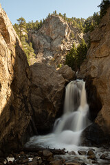 Obraz premium Long exposure photo of Boulder Falls in Boulder Canyon