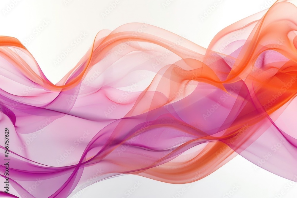 Poster close-up of a vibrant pink and orange wave, suitable for backgrounds or design projects