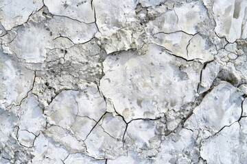 Close up of a cracked white wall, perfect for architectural backgrounds