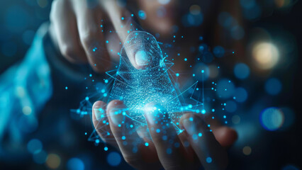 Futuristic Biometric Fingerprint Scanning Technology