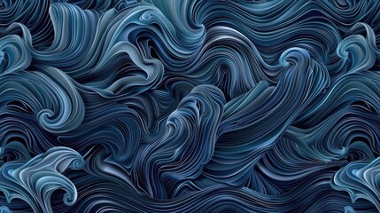 Fototapeta premium A striking image featuring a vast expanse of blue and white waves. Perfect for various design projects