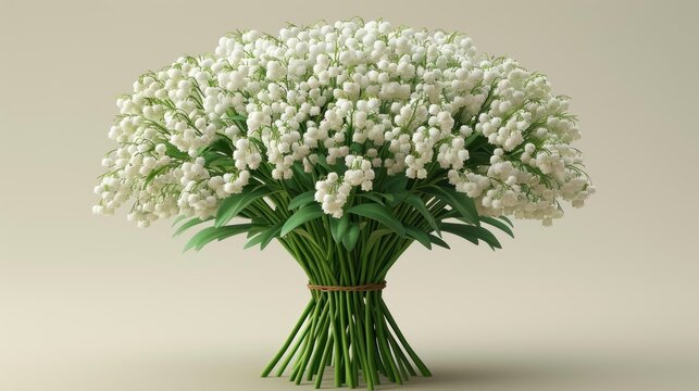 a bouquet of white flowers sitting on top of a white table next to a vase of red and white flowers.