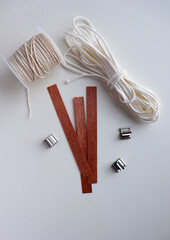 wooden wick for making handmade candles from natural soy wax