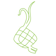 Ketupat Hand Drawn Illustration 